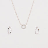 Patio Hoop Earrings with Starburst Pendant