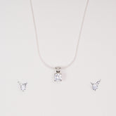 Snitch Earring with Dove Solitaire Pendant