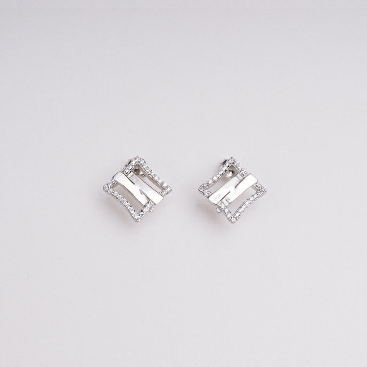 Quad Pleated Earrings