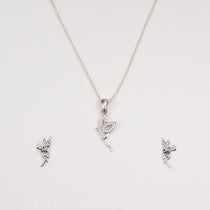 Archangel Stud Earrings with Charlotte Fairy Pendant