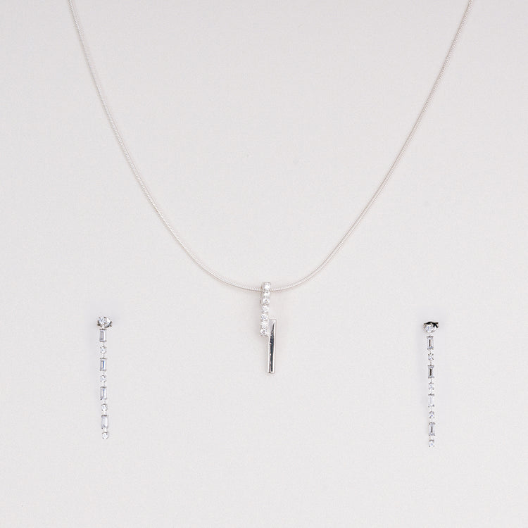 Forget Me Not Earrings with Ikonic Waterfall Pendant